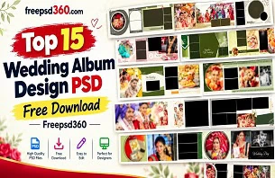 Wedding Album Design PSD